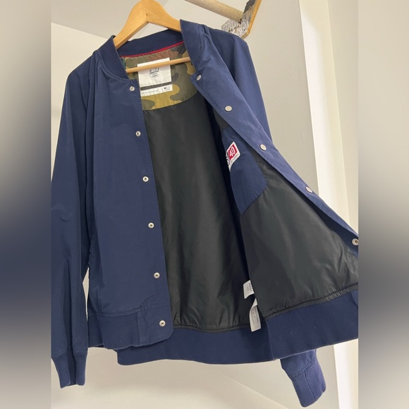 Herschel Navy Blue Bomber Jacket - Picture 4 of 6